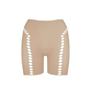 Poster Girl Brianna Biker Short in Taupe